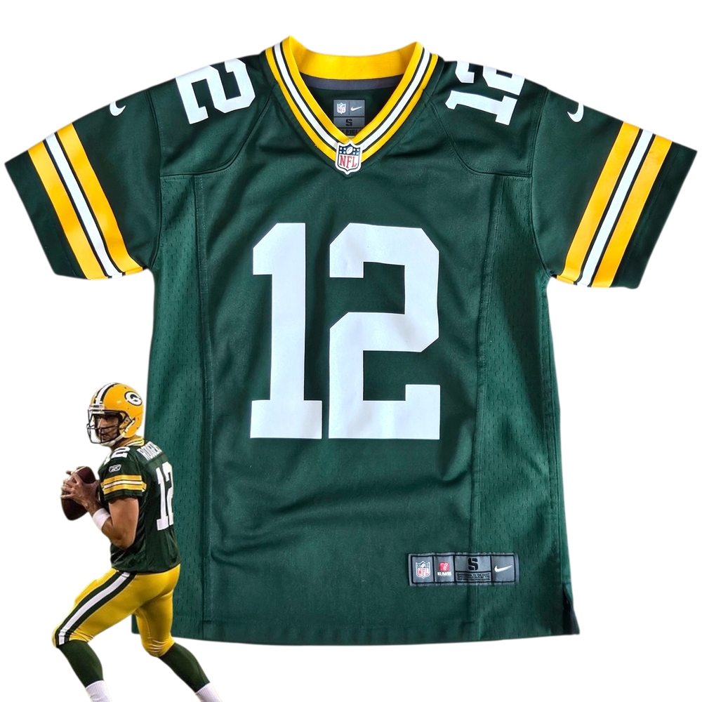 Green Bay Packers Aaron Rodgers #12 Youth Jersey Nike On Field NFL Size S